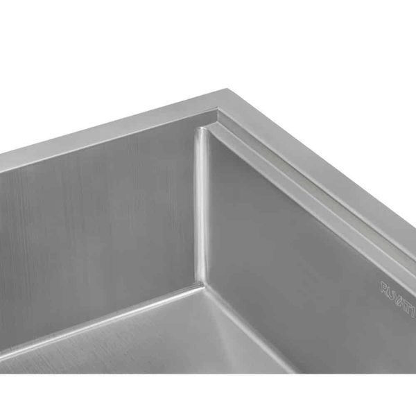 Ruvati RVH9200 16-Gauge Stainless Steel 33 in. Single Bowl Farmhouse Apron Workstation Kitchen Sink - Image 3