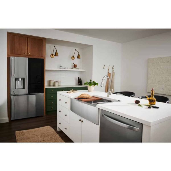 Ruvati RVH9200 16-Gauge Stainless Steel 33 in. Single Bowl Farmhouse Apron Workstation Kitchen Sink - Image 13