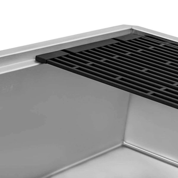 Ruvati RVH8597 33-inch Workstation Slope Bottom Offset Drain Undermount 16 Gauge Kitchen Sink - Image 3