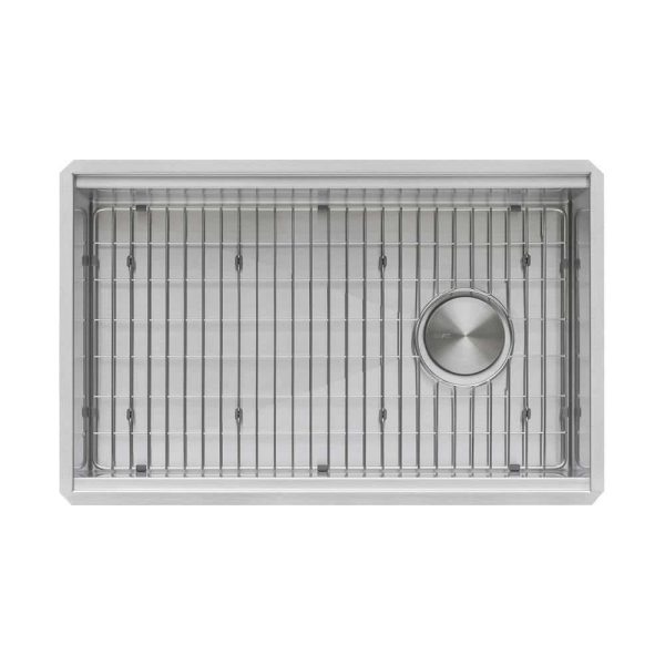 Ruvati RVH8597 33-inch Workstation Slope Bottom Offset Drain Undermount 16 Gauge Kitchen Sink - Image 13