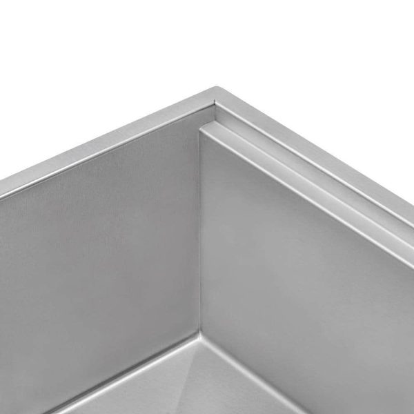 Ruvati RVH8597 33-inch Workstation Slope Bottom Offset Drain Undermount 16 Gauge Kitchen Sink - Image 14