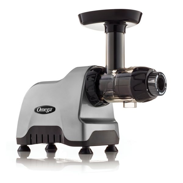 Omega Compact Slow Speed Multi-Purpose Nutrition Center Juicer, Silver, CNC80S - Image 2