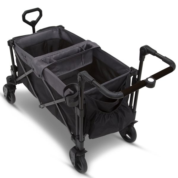 Little Folks by Delta Children City Wagon Cruiser Stroller, Black - Image 3