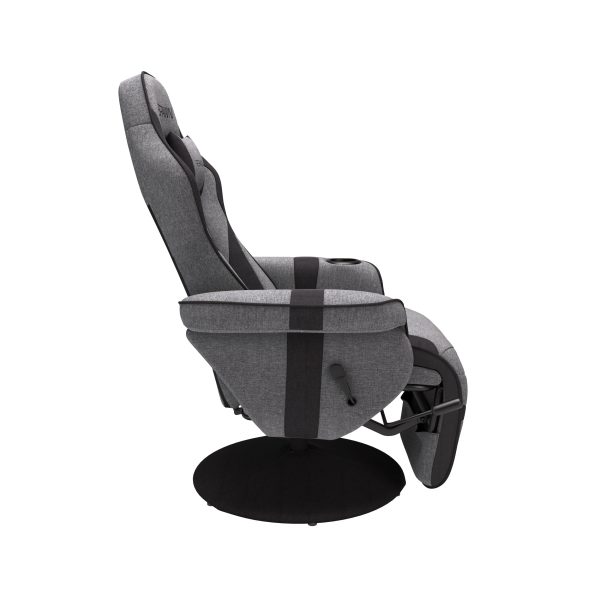 RESPAWN 900 Gaming Recliner   Reclining Gaming Chair with Footrest, Gaming Chair Recliner, Grey / Black - Image 4