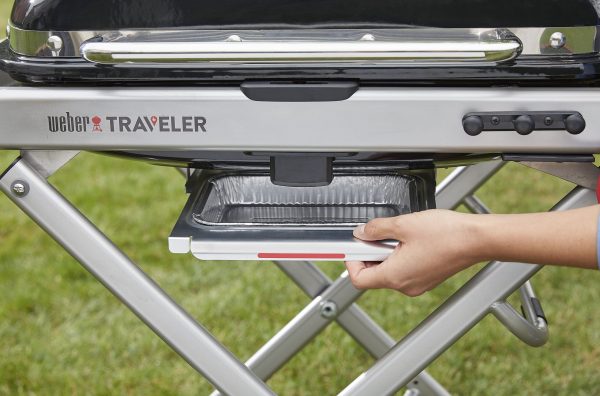 Traveler Portable Propane Gas Grill, Black - Image 5
