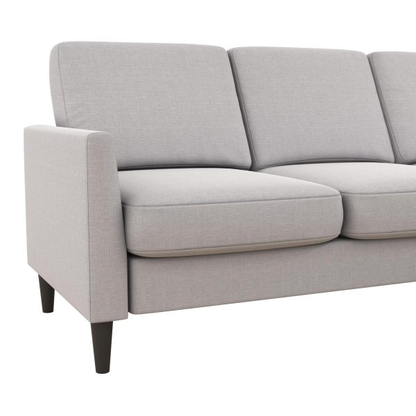 Mr. Kate Winston Reversible Sofa Sectional, Light Gray Linen - Image 6