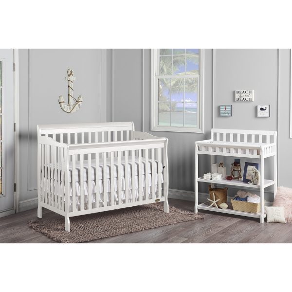 Dream On Me Ashton Convertible 5-in-1 Crib, White - Image 8