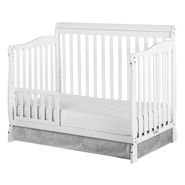 Dream On Me Ashton Convertible 5-in-1 Crib, White - Image 3