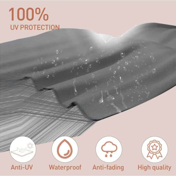 CASAINC 12 ft. Cantilever Umbrella Large Outdoor Heavy-Duty Offset Hanging Patio Umbrella with Base in Red - Image 5