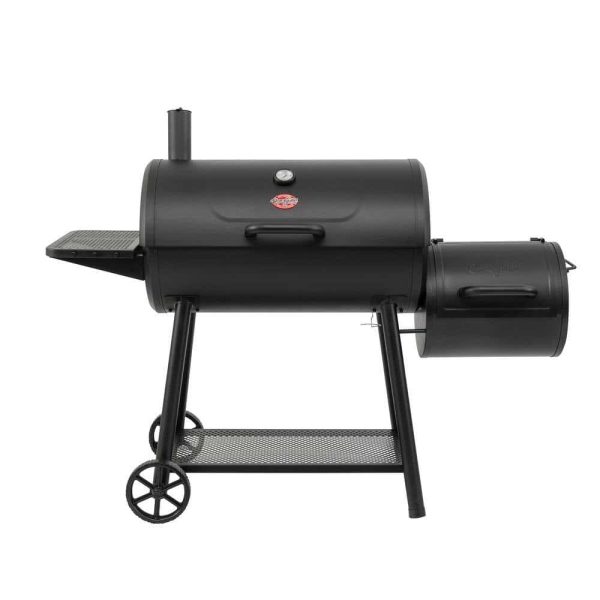 Char-Griller 1733 Smokin  Champ Charcoal Grill Offset Smoker in Black