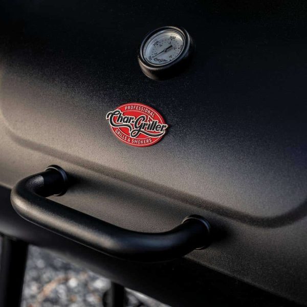 Char-Griller 1733 Smokin  Champ Charcoal Grill Offset Smoker in Black - Image 7