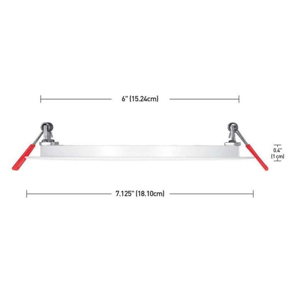 Commercial Electric 6 in. Selectable New Construction and Remodel Ultra Slim Canless Recessed Integrated LED Kit (20-Pack) - Image 8