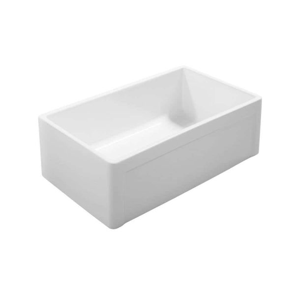 SINKOLOGY SK499-30FC Bradstreet II 30 in. Farmhouse Apron Front Undermount Single Bowl Crisp White Fireclay Kitchen Sink - Image 10