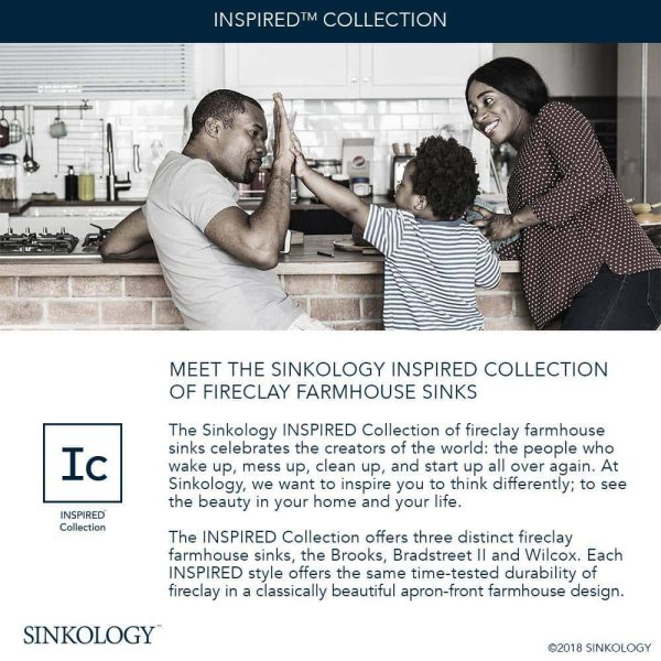 SINKOLOGY SK499-30FC Bradstreet II 30 in. Farmhouse Apron Front Undermount Single Bowl Crisp White Fireclay Kitchen Sink - Image 6