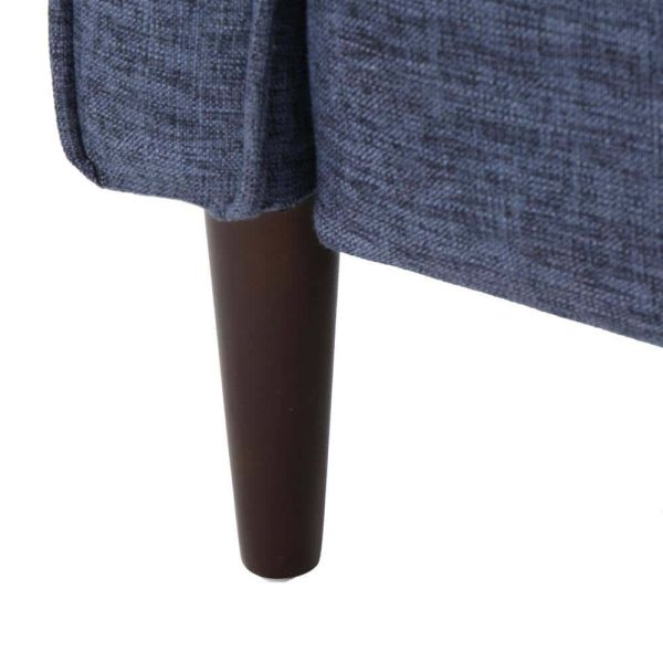 Mervynn Modern Dark Blue Polyester Club Chair Recliners (Set of 2) - Image 10