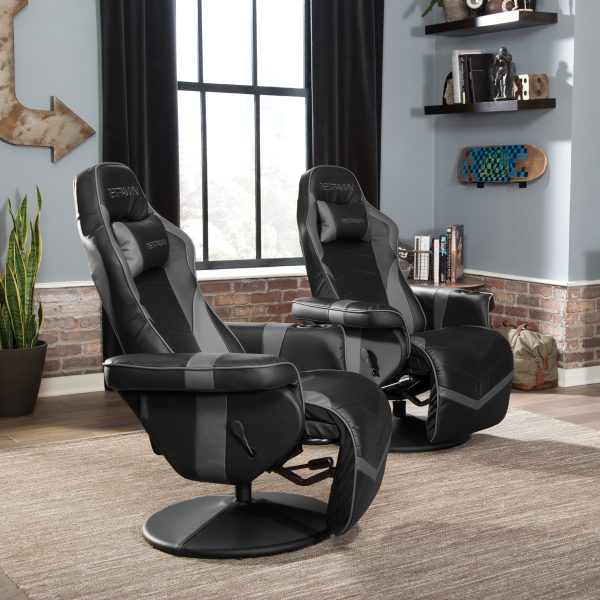 RESPAWN 900 Gaming Recliner   Reclining Gaming Chair with Footrest, Gaming Chair Recliner, Gray - Image 4