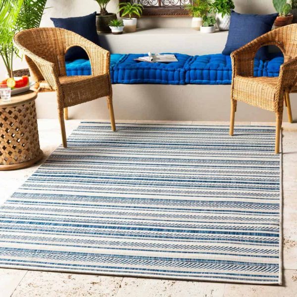 Artistic Weavers  Llyr Denim 7 ft. 10 in. x 10 ft. 2 in. Indoor/Outdoor Patio Area Rug - Image 9