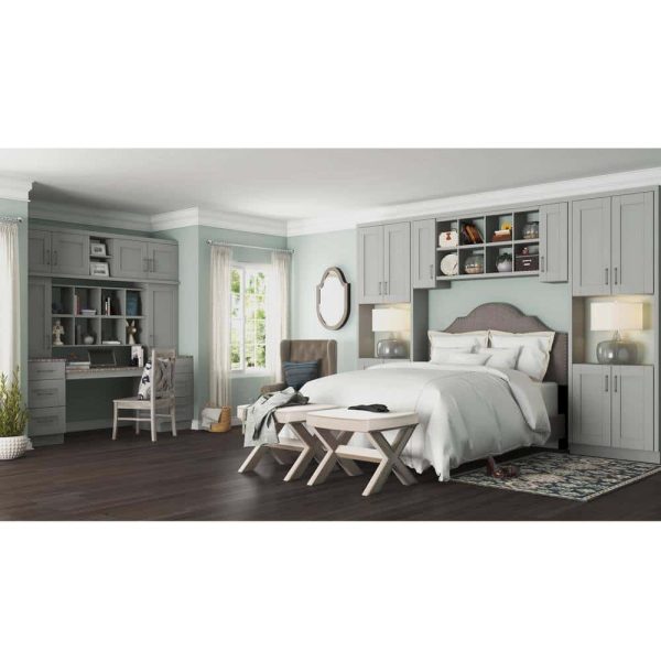 Bay Shaker 18 in. W x 24 in. D x 34.5 in. H Assembled Pull-Out Waste Bin Base Kitchen Cabinet in Dove Gray - Image 9