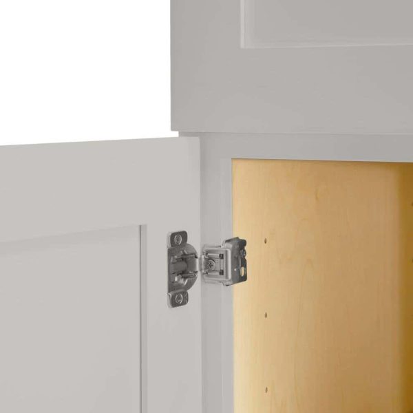 Bay P188424-G Avondale 18 in. W x 24 in. D x 84 in. H Ready to Assemble Plywood Shaker Pantry Kitchen Cabinet in Dove Gray - Image 6