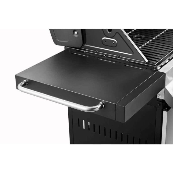 DGP483SSP-D Premier 4-Burner Propane Gas Grill in Stainless Steel with Side Burner - Image 9
