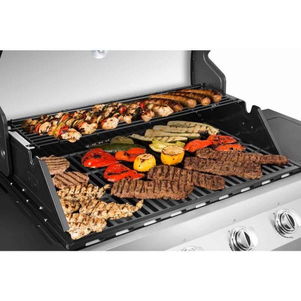 DGP483SSP-D Premier 4-Burner Propane Gas Grill in Stainless Steel with Side Burner - Image 2