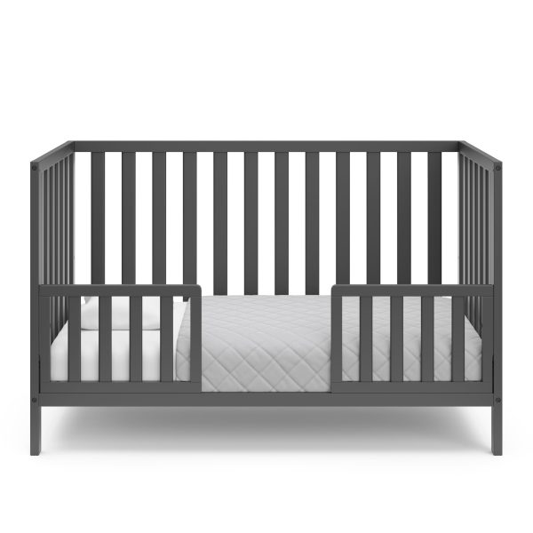 Storkcraft Sunset 4 in 1 Convertible Baby Crib, Gray - Image 5