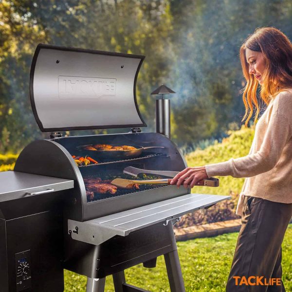 Tacklife 20000BTU Heat Ideal for Wood Pellet Grill and Smoker,8-in-1 BBQ Grill-TKGRILL01 - Image 2