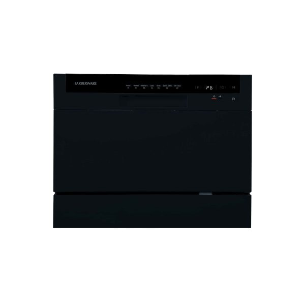 Professional FCD06ABBBKA 6-Pieces Countertop Dishwasher, Black