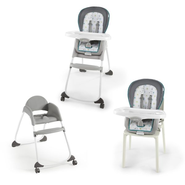 Ingenuity Trio 3-in-1 High Chair, Toddler Chair, and Booster, For Ages 6 Months and Up, Unisex   Nash