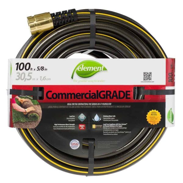 Element ELIH58100CC CommercialGrade 5/8 in. x 100 ft. Heavy Duty Contractor Water Hose