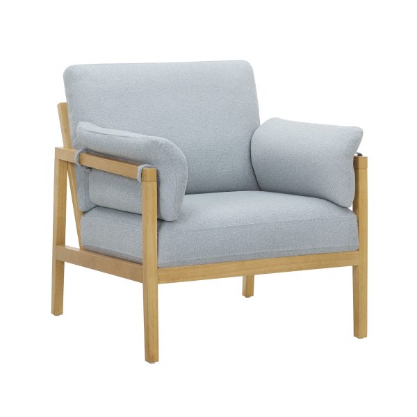 Beautiful Wrap Me Up Accent Chair With Removable Cushions by Drew, Cornflower Blue - Image 7