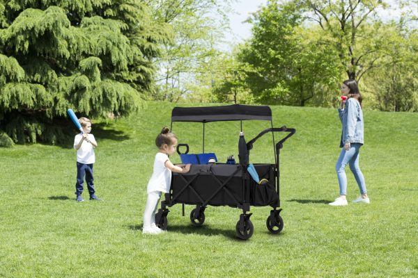 Little Folks by Delta Children City Wagon Cruiser Stroller, Black - Image 10