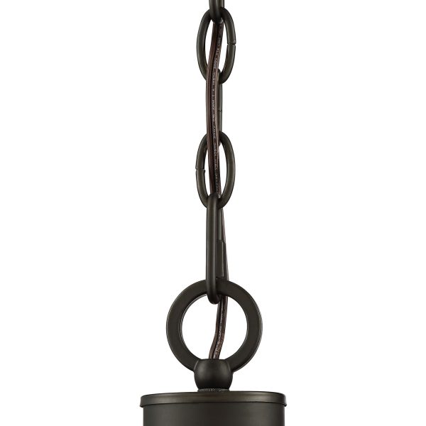 Caleb 23 3/4  Wide Bronze and Glass 5-Light Chandelier - Image 8