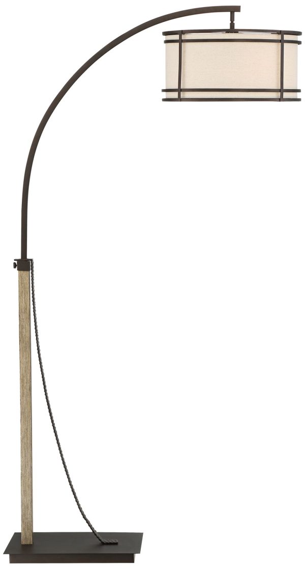 Gentry 71 1/2  Bronze 2-Light Downbridge Arc Floor Lamp - Image 8