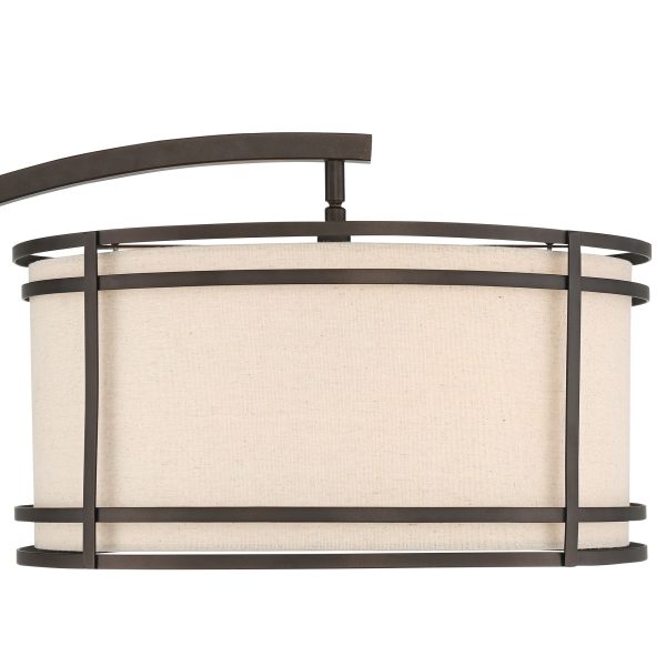 Gentry 71 1/2  Bronze 2-Light Downbridge Arc Floor Lamp - Image 7