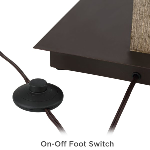 Gentry 71 1/2  Bronze 2-Light Downbridge Arc Floor Lamp - Image 5