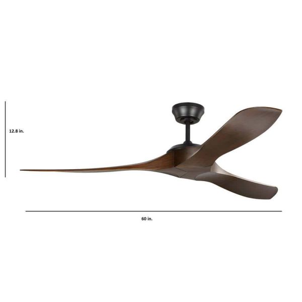 Generation Lighting Edge 60 in. Indoor Midnight Black Ceiling Fan - Image 9
