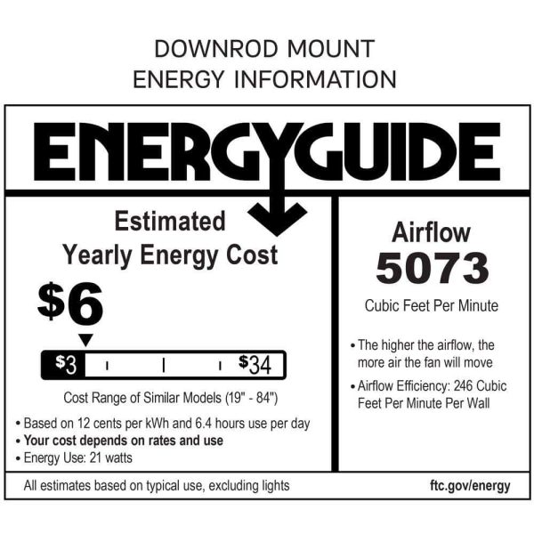 Generation Lighting Edge 60 in. Indoor Midnight Black Ceiling Fan - Image 3