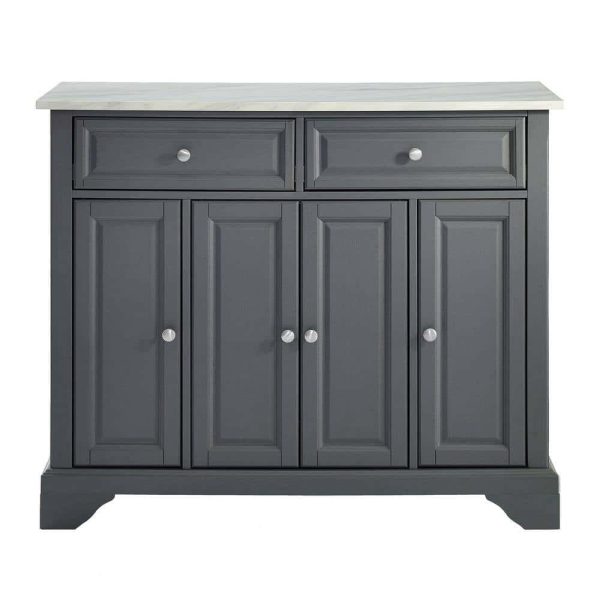 CROSLEY FURNITURE  Avery Grey Kitchen Island