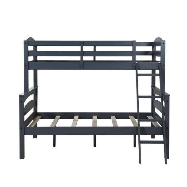 Dorel Living  Brady Twin Over Full Gray Wood Bunk Bed - Image 6