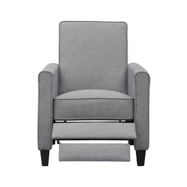 MAYKOOSH  Recliner Chair, Gray, Linen