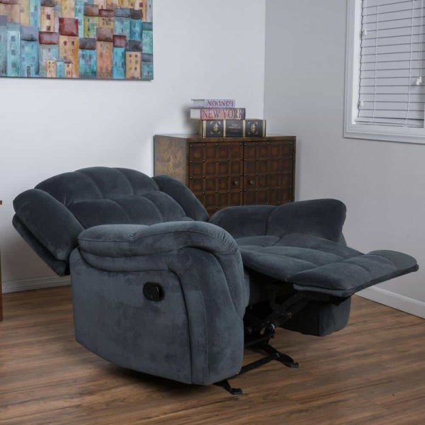 Hawthorne 39 in. Gray Polyester 3 Position Recliner - Image 10