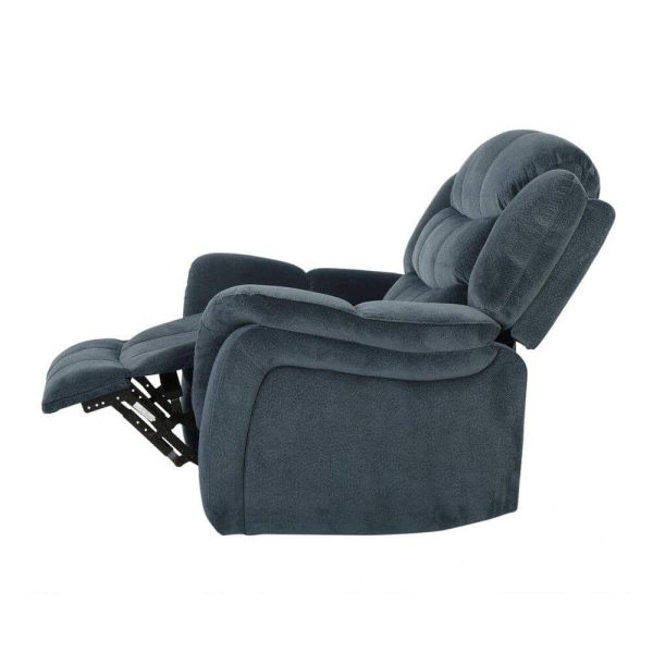 Hawthorne 39 in. Gray Polyester 3 Position Recliner - Image 4