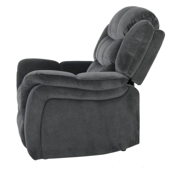 Hawthorne 39 in. Gray Polyester 3 Position Recliner - Image 2