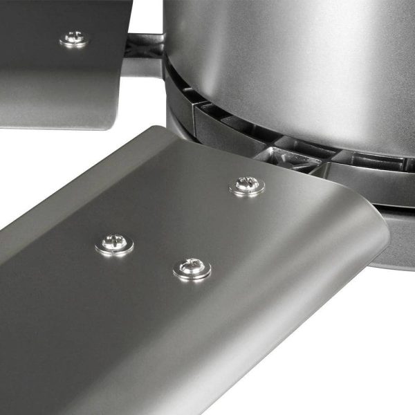 Hubbell Lighting Hubbell Industrial 96 in. Six-Blade Indoor/Outdoor Nickel Dual Mount Ceiling Fan with Wall Control - Image 4