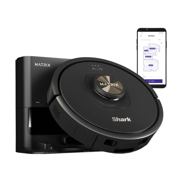 Matrix Self-Emptying Robot Vacuum with Precision Home Mapping and Extended Runtime, Wi-Fi Connected   Black