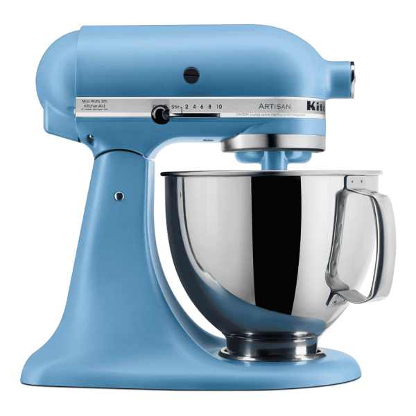 Artisan Series 5 Quart Tilt Head Stand Mixer with Pouring Shield KSM150PS, Blue Velvet