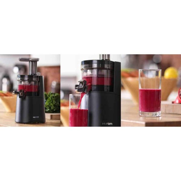 Hurom  H-AA 16.9 fl. oz. Matte Black Slow Juicer with Slow Squeeze Technology - Image 5