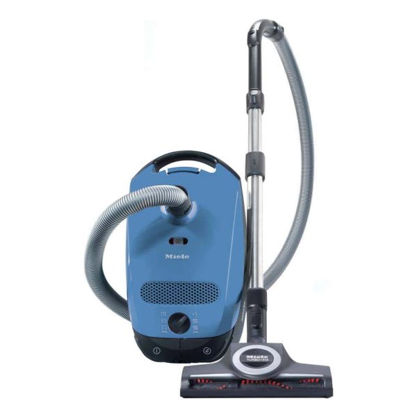 Miele SBAN0 11181010 Classic C1 Turbo Team Bagged Corded for MultiSurfaces in Blue, Canister Vacuum Cleaner