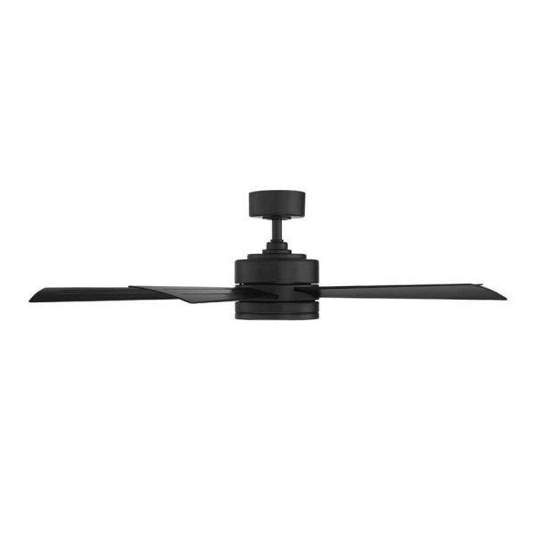Modern Forms Wynd 52 in. Smart Indoor/Outdoor 5-Blade Ceiling Fan Matte Black with 3000K LED and Remote Control - Image 9